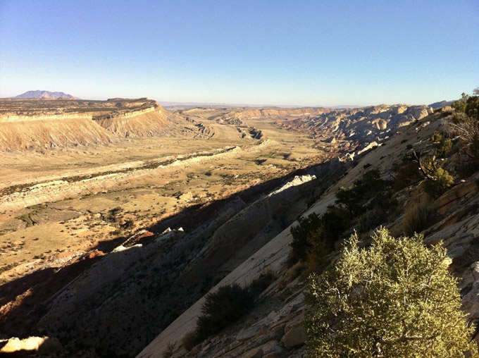 Cretaceous strata of the Waterpocket Fold in Capitol Reef National Park, Utah