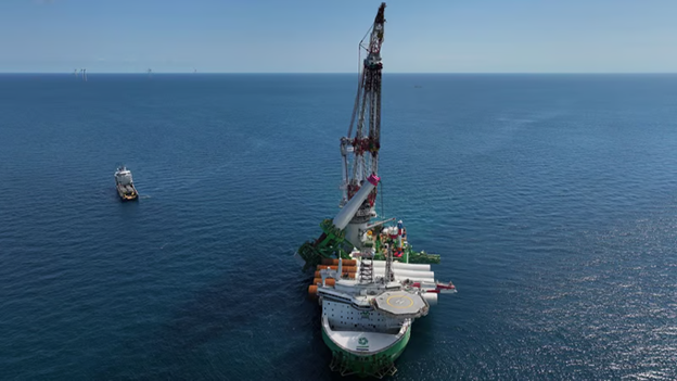 Nordlicht Monopile Installation. Image: Vattenfall